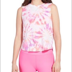 Bloomingdale’s AQUA Cropped Tie-dye tie dye Sleeveless Shirt Tank top